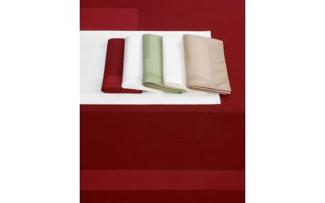 Bardwil Set of 4 Hampton Napkins, Bright White