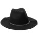 BCBGeneration Women’s Delicate Chain Flannel Panama Hat, Black, One Size