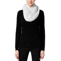 BCBGeneration Women’s Thick and Thin Infinity Loop Scarf, Gray