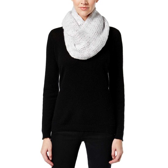 Women’s Thick and Thin Infinity Loop Scarf, Gray