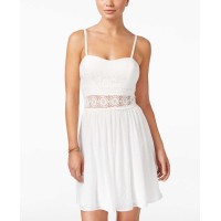BCX Juniors Lace Illusion Waist F White Size 9