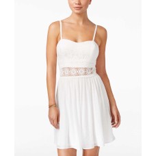 BCX Juniors Lace Illusion Waist F White Size 9