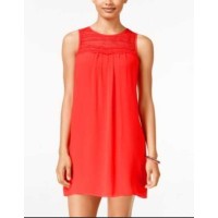 BCX Juniors Sleeveless Crocheted- Bright Orange 1191H0A, SIZE XS