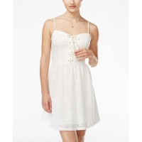 Be Bop Juniors Crochet Lace Sweetheart Dress