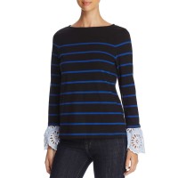 Beachlunchlounge Women's Lace Trim Sailor Tops