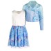  Big Girls 2-Pc.Ombre Moto Jacket & Floral Dress Sets
