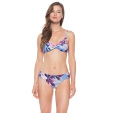 Becca by Rebecca Virtue Women’s Orchid Bloom Classic Bikini Top (Multı Color, B/M)