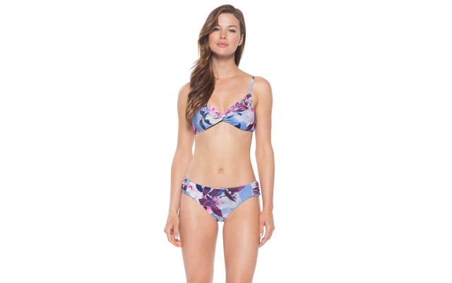  by Re Virtue Women’s Orchid Bloom Classic Bikini Top (Multı Color, B/M)