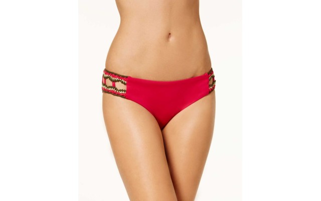  Women's Medina Crochet-Trim Hipster Bottoms Swimsuit