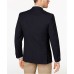  Men’s Slim-Fit Navy Textured Peak Lapel Blazer (Navy, 48)