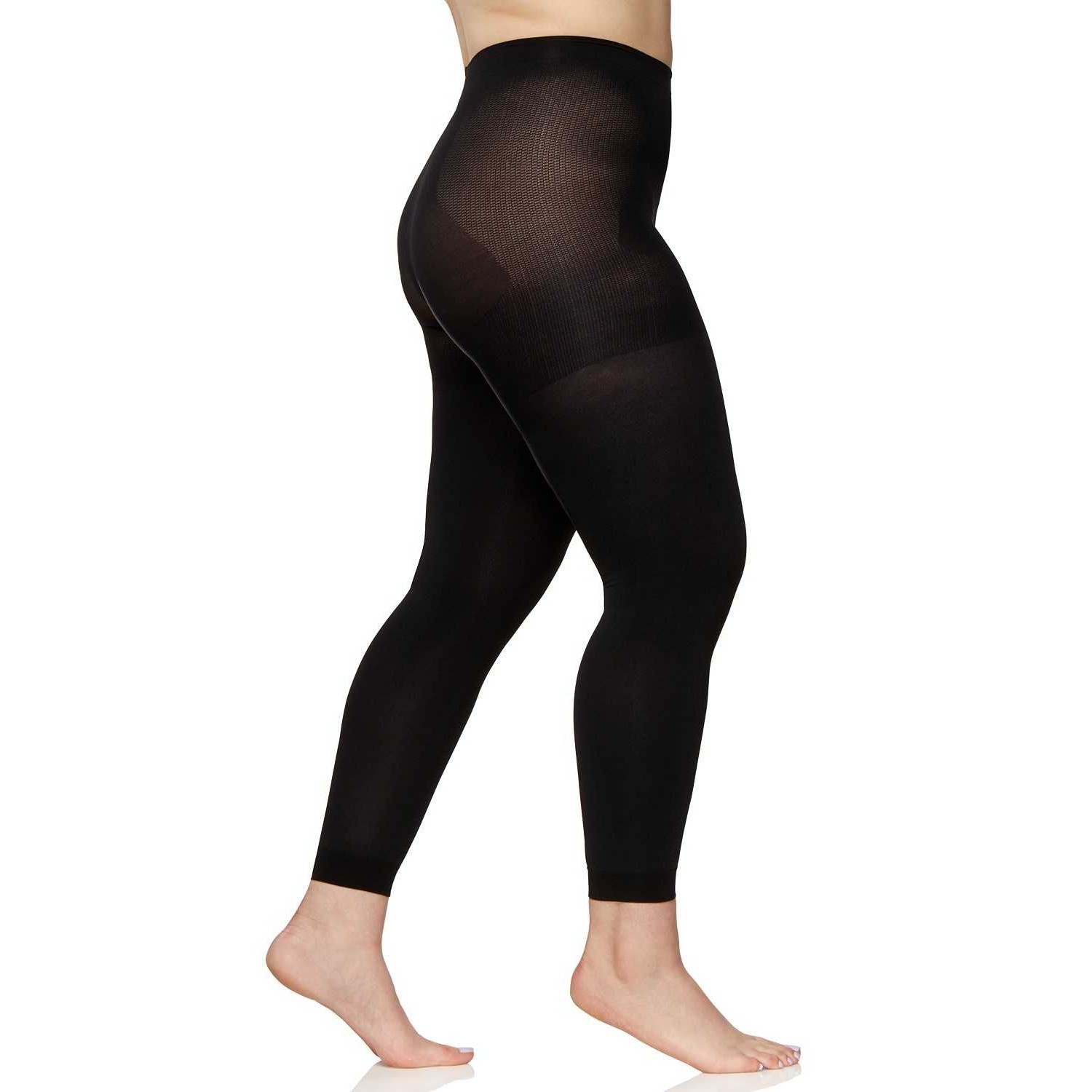 Berkshire EasyOn Max Coverage Footless Tights (Black, 1X2X)