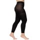  Easy-On Max Coverage Footless Tights (Black, 1X-2X)