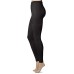  Easy-On Max Coverage Footless Tights (Black, 1X-2X)