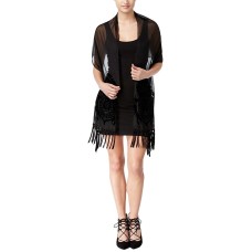 Betsey Johnson Women’s Burnout Hem Evening Wrap, Ivory, One Size