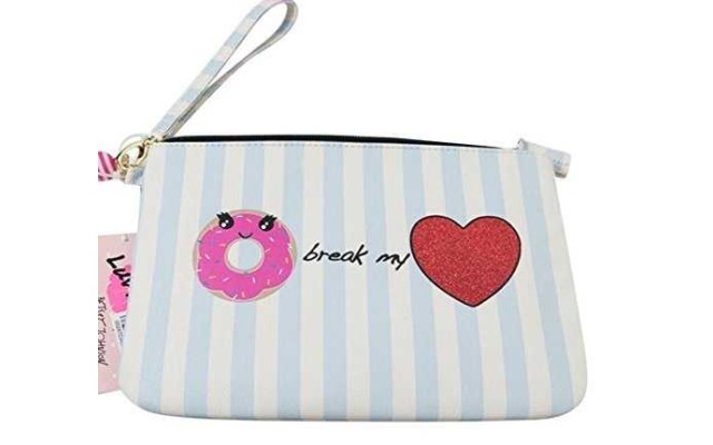 Womens Donut Pouch Wristlet Wallet