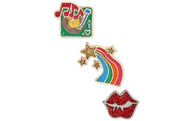  xox Trolls Decorative Pin Set, Set of 3 ( Rainbow)