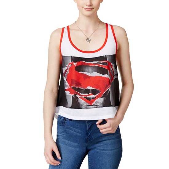  Juniors’ Dawn Of Justice Graphic Tank Top (Mixed, Large)
