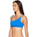 Bleu by Rod Beattie Woman's Textured Asymmetrical Bikini Top Swimwear