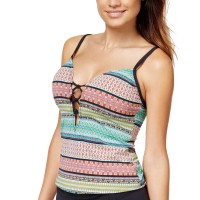 Bleu by Rod Beattie Women's Plunge Push-Up Top Swimsuit