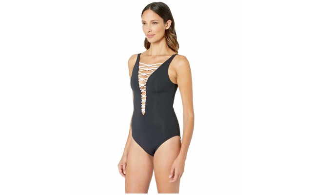 Bleu by Rod Beattie Women’s Strappy One-Piece Swimsuit
