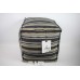 Bloomingdale's Sky Stripe 16" x 16" x 16" Pouf BLACK Bedding