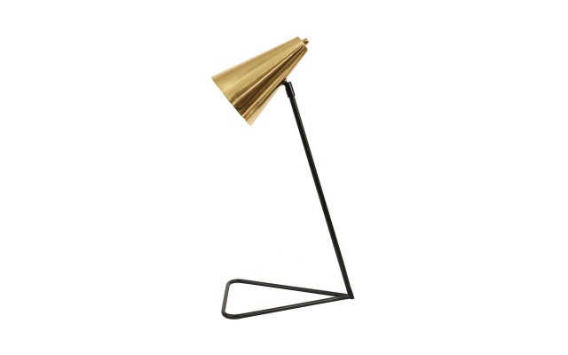 Bloomingville Black Lamp Gold Shade