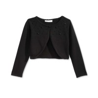 Bonnie Jean Girl's Rosette Beaded Cardigans