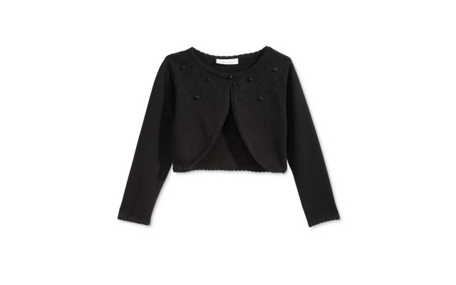  Girl's Rosette Beaded Cardigans