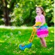 Bubble Lawn Mower Toy with Music and Real Lawn Mover Sounds, Indoor and Outdoor Fun and Healthy Exercise for Kids, Toddlers, Girls and Boys