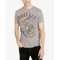 Buffalo David Bitton Men’s Tiblu Graphic T-Shirt (Medıum Gray, XXL)