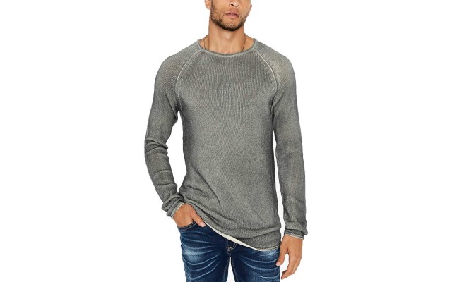  David Bitton Men’s Walong Regular-Fit Loose-Knit Raglan-Sleeve Sweaters
