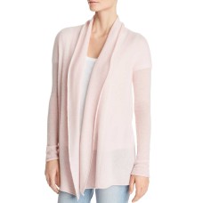 C by Bloomingdale’s Open-Front Cashmere Cardigan (Pastel Pink, XS)