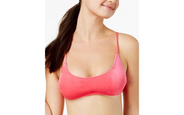  Women’s Crushed Velvet Bralette Bikini Top Swimsuit