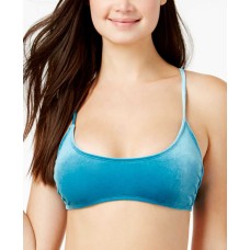 California Waves Women’s Crushed Velvet Bralette Bikini Top Swimsuit