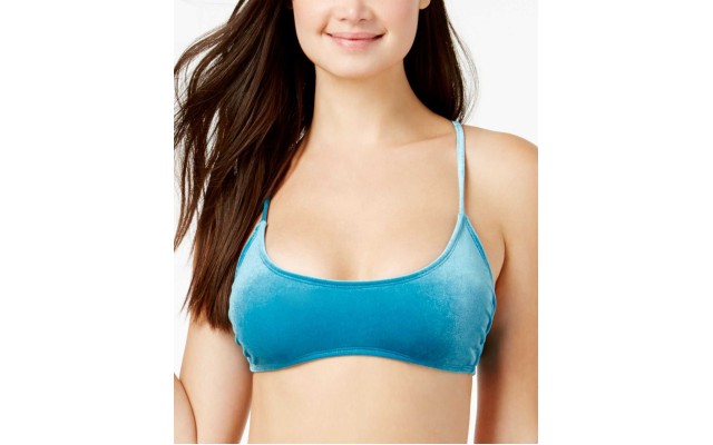  Women’s Crushed Velvet Bralette Bikini Top Swimsuit