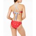  Women's Juniors’ Americana Strappy Bottoms Swimsuit