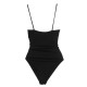  Women’s Ribbed One Piece Swimsuit