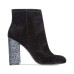  Talcahuano Booties (Black Velvet,  5M)