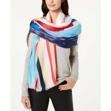 Calvin Klein Bold Graphic-Print Soft Wrap (Bright Blue, One Size)
