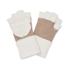 Calvin Klein Colorblock Flip-Top Gloves (Brown)