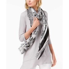 Calvin Klein Geo Colorblock Scarf (Black)