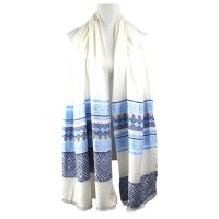 Calvin Klein Geo-Striped Cover-Up (Blue, One Size)