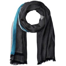 Calvin Klein Geometric Border-Stripe Scarf (Cayenne, One Size)