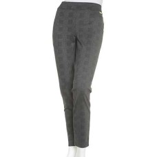 Calvin Klein Glen Plaid Pull On Pants (Burgundy, 1X Plus)