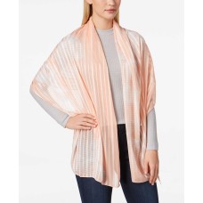 Calvin Klein Graphic Floral Chiffon Scarf (Orange, One Size)