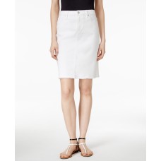 Calvin Klein Jeans Let Down Hem Skirt (White, 28)