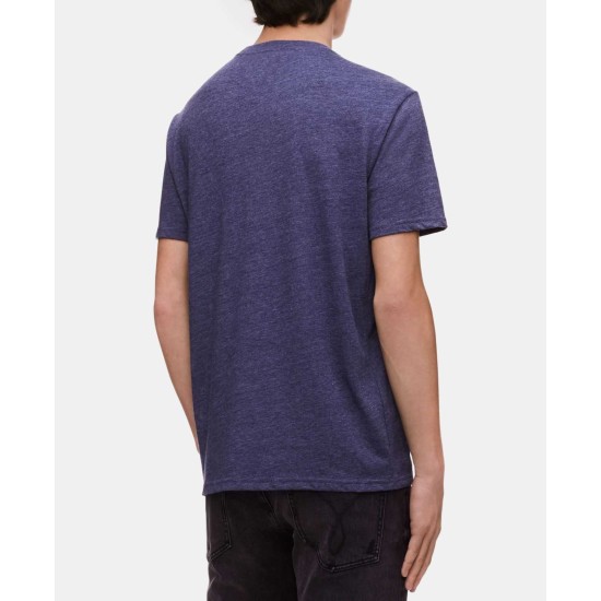  Jeans Men’s Logo Print T-Shirt (Bright Blue, Medium S/S)