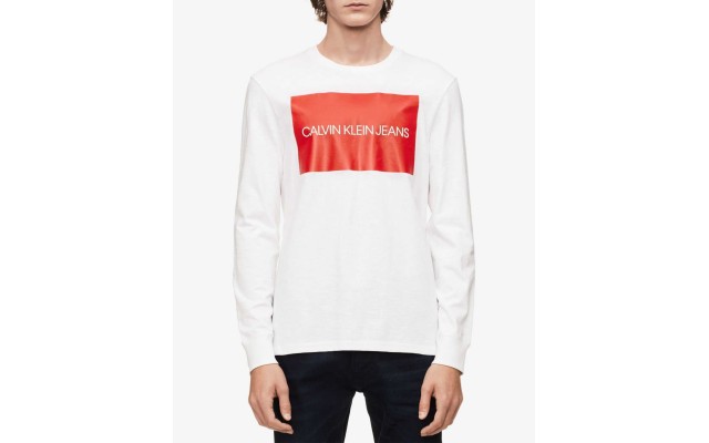  Jeans Men’s Long-Sleeve Boxed Logo T-Shirt