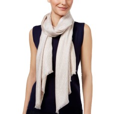 Calvin Klein Logo Wrap Scarf (Latte, One Size)