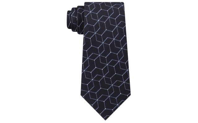  Men’s Constellation Slim Silk Tie (Black)